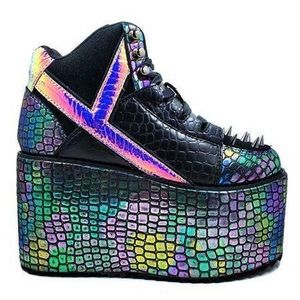 YRU qozomo dragon platform rave alien sneaker 8